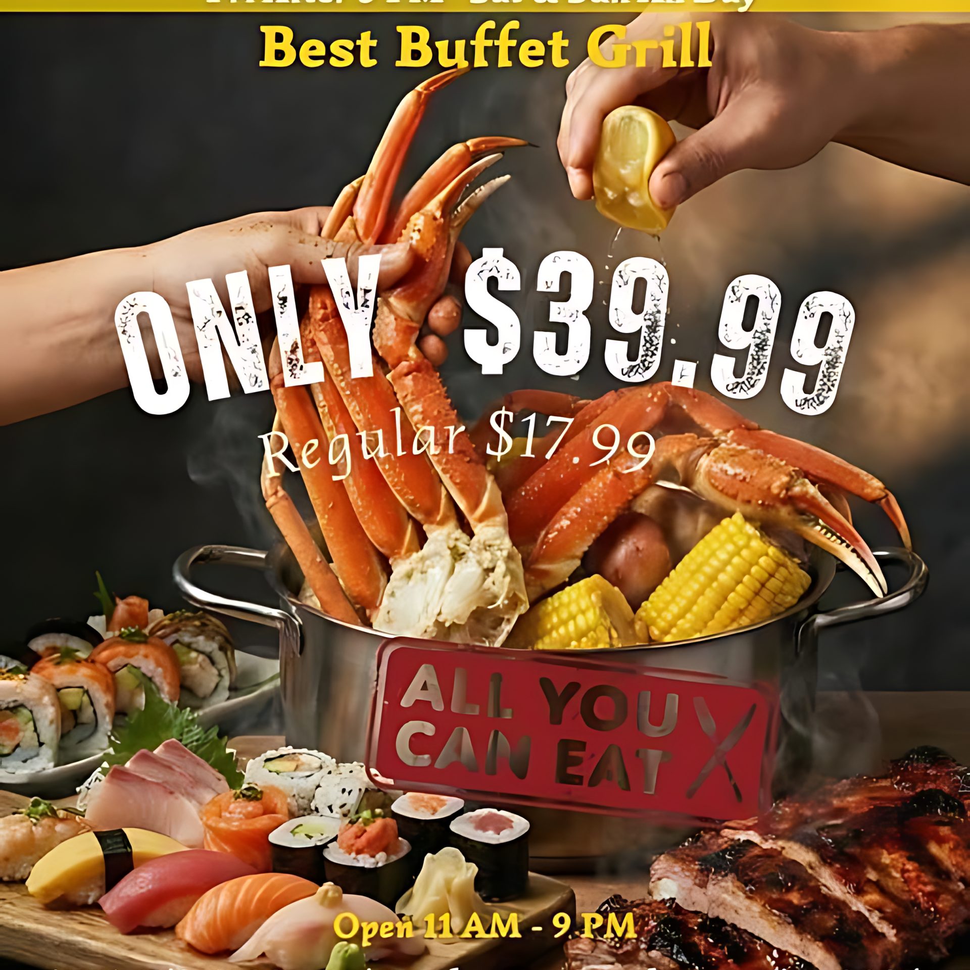 Weekend-Only Seafood Buffet You Can’t Miss! 🔥