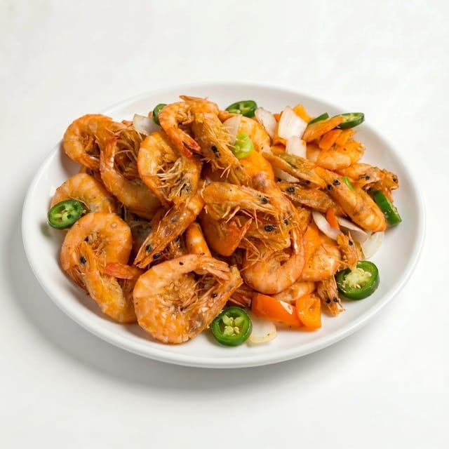 Shrimp with Garlic Sauce.